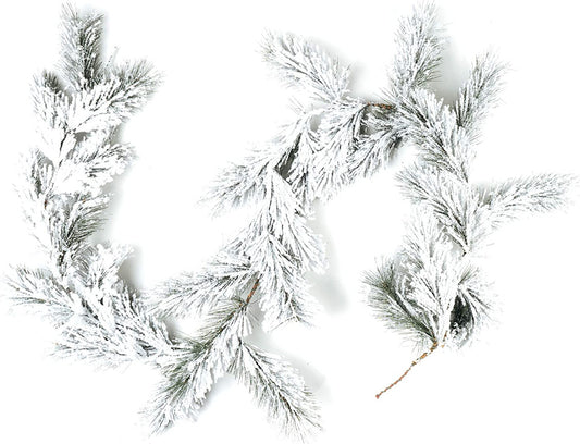 Fairmont Pine Garland with White Snow - 6 Feet