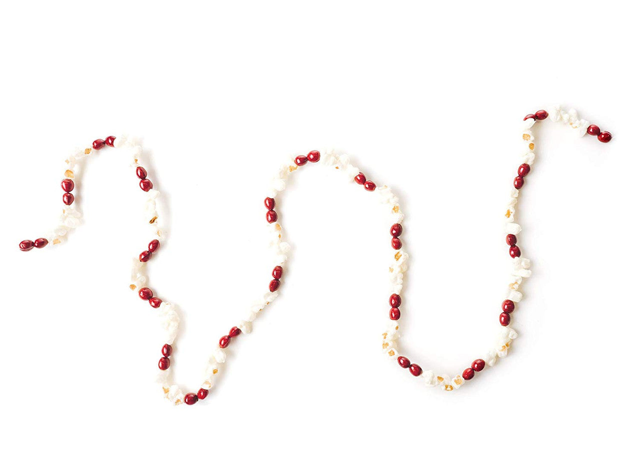 Popcorn and Cranberry Plastic Garland