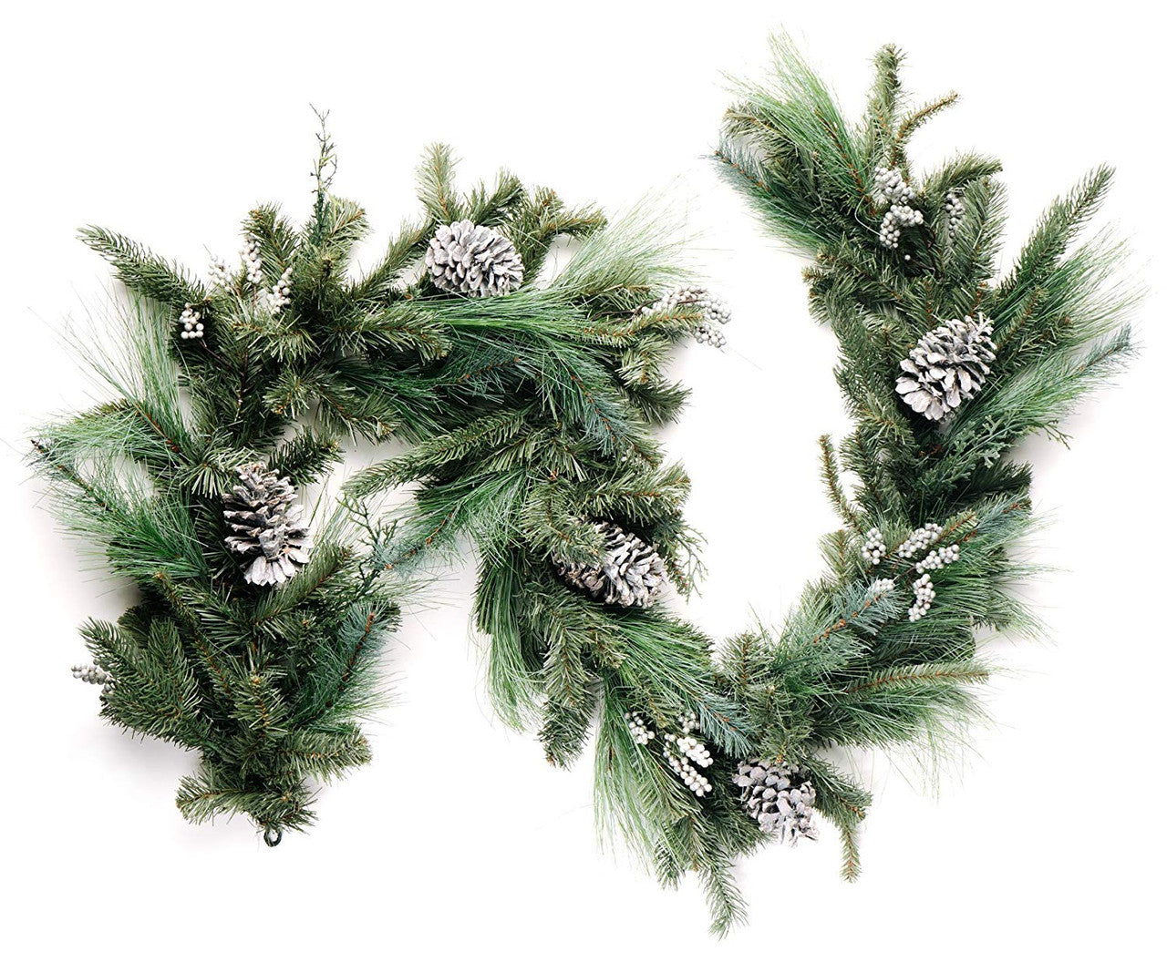 Canterbury Estate Christmas Pine Garland and Grey Pine Cone 72"
