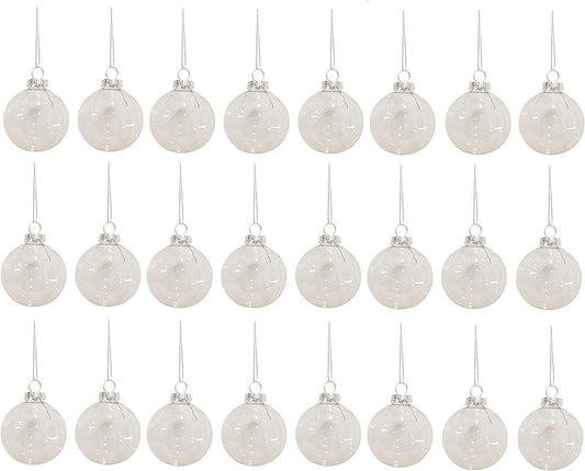 Glass Ornament Mega Pack, 24 Piece, 60mm