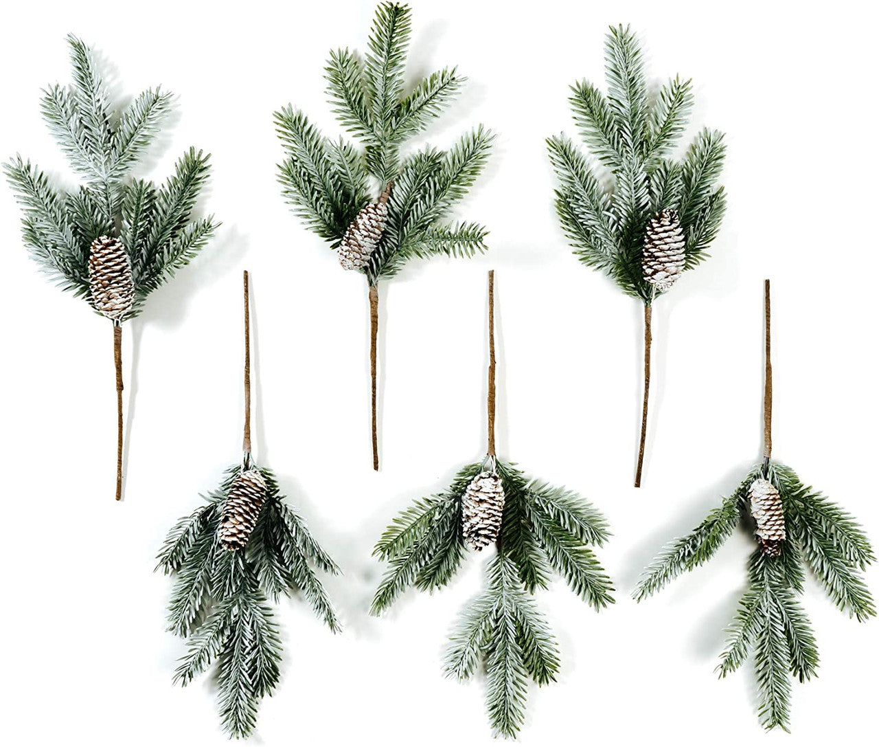 Frosted Pine Pick 16" Set of 6